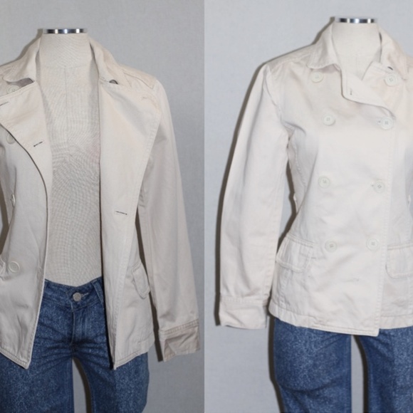 Gap Cotton Trench Coat Jacket - Picture 12 of 16